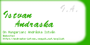 istvan andraska business card